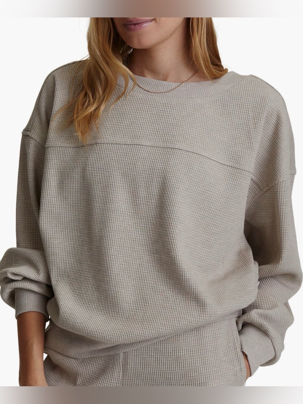 Varley Arvin Waffle
Knit Sweatshirt size xl